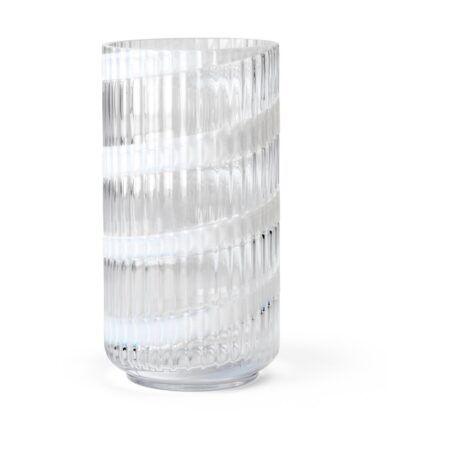 Lyngby Porcelæn Lyngby vase White swirl, 20,5 cm