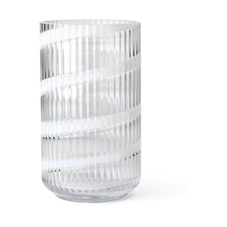 Lyngby Porcelæn Lyngby vase White swirl, 25 cm