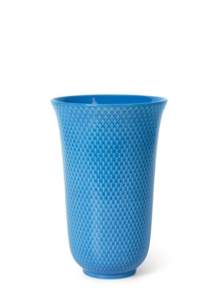 Lyngby Porcelæn Rhombe Color Vase H: 20 cm - Blå OUTLET