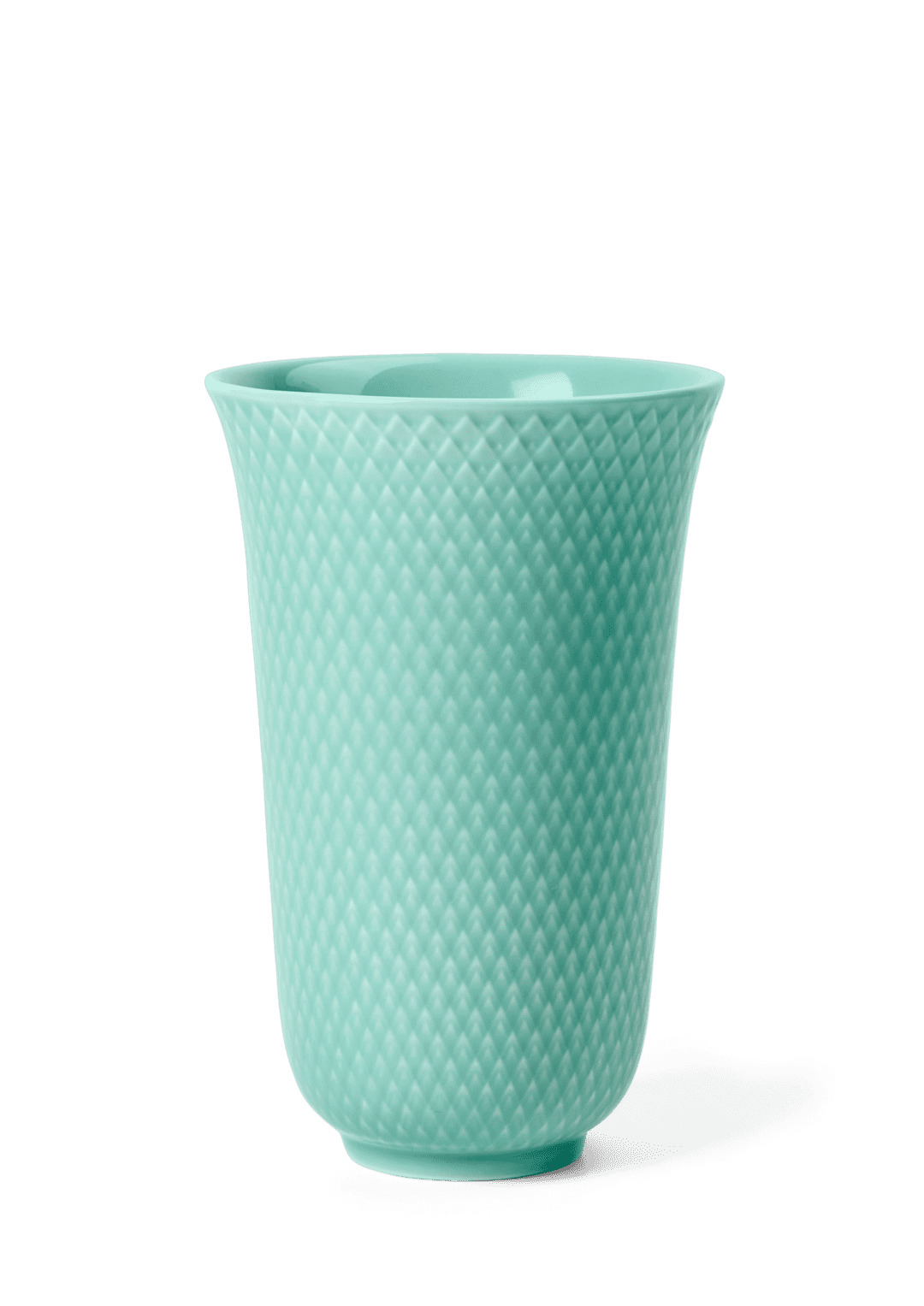 Lyngby Porcelæn - Rhombe Color Vase H15 cm aqua porcelæn Lyngby Porcelæn - Rhombe Color Vase H15 cm aqua porcelæn
