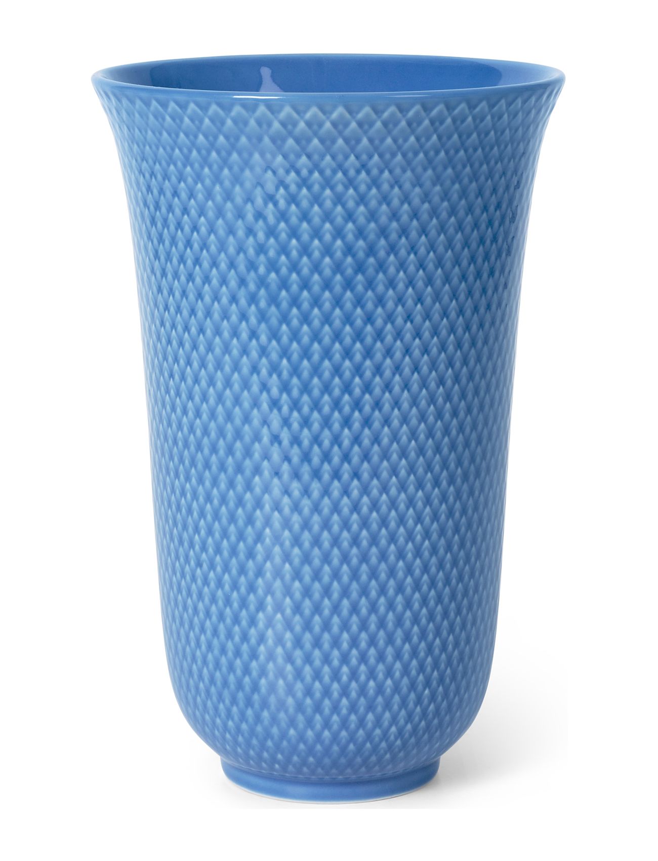 Lyngby Porcelæn | Rhombe Color Vase H20 Blå Porcelæn | H20CM Lyngby Porcelæn | Rhombe Color Vase H20 Blå Porcelæn | H20CM
