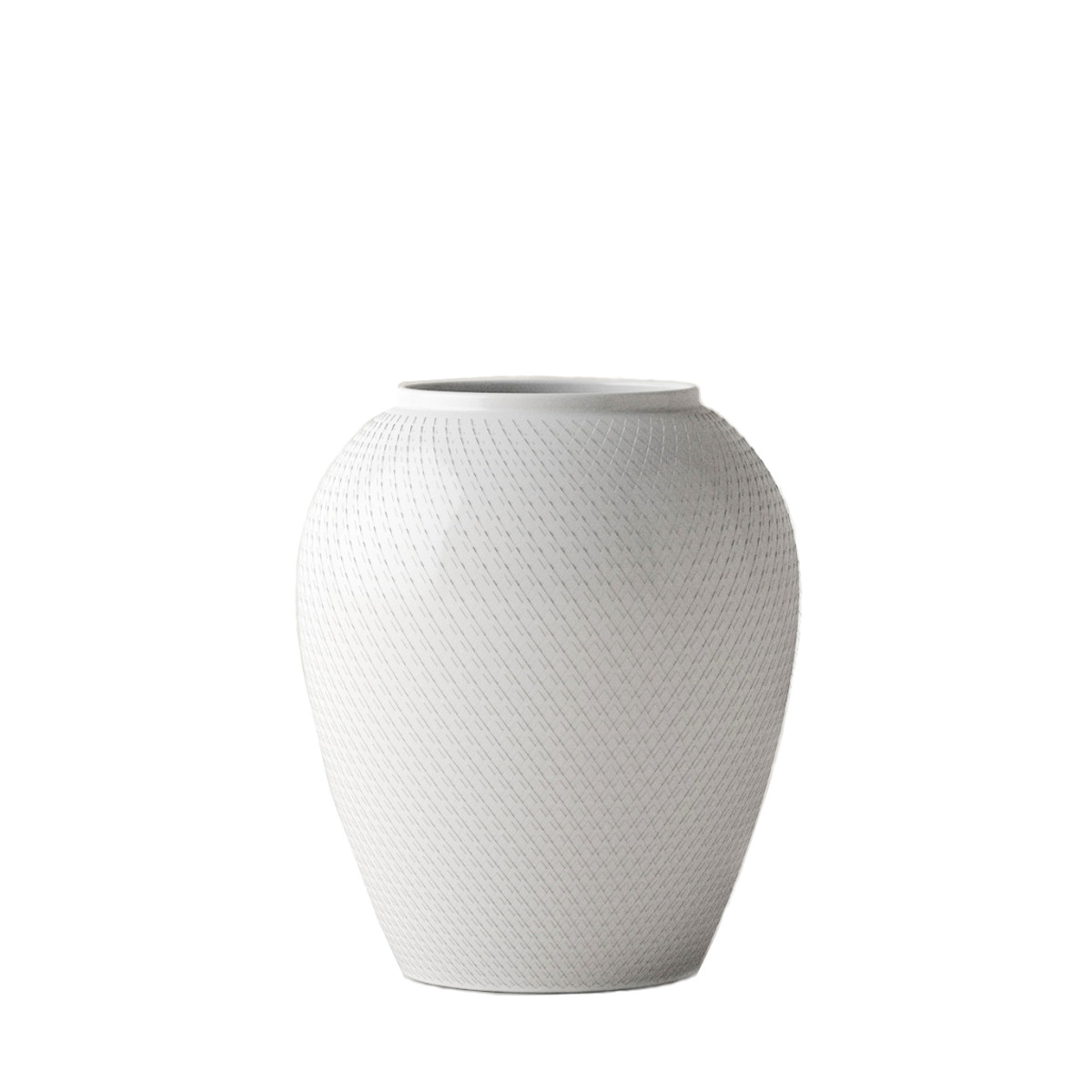 Lyngby Porcelæn - Rhombe Vase H25 cm hvid porcelæn Lyngby Porcelæn - Rhombe Vase H25 cm hvid porcelæn