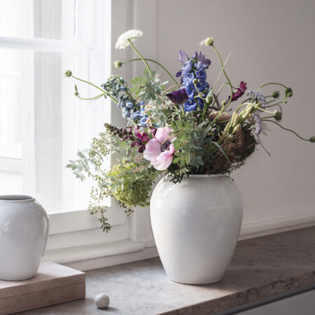 Lyngby Porcelæn Rhombe vase, 25 cm