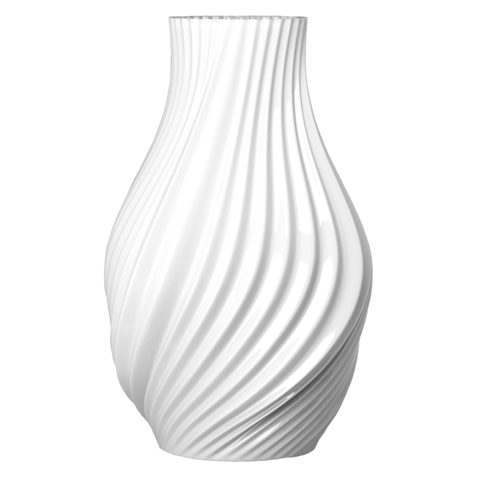 Lyngby Porcelæn Twist Vase 18 cm, hvid Lyngby Porcelæn Twist Vase 18 cm, hvid