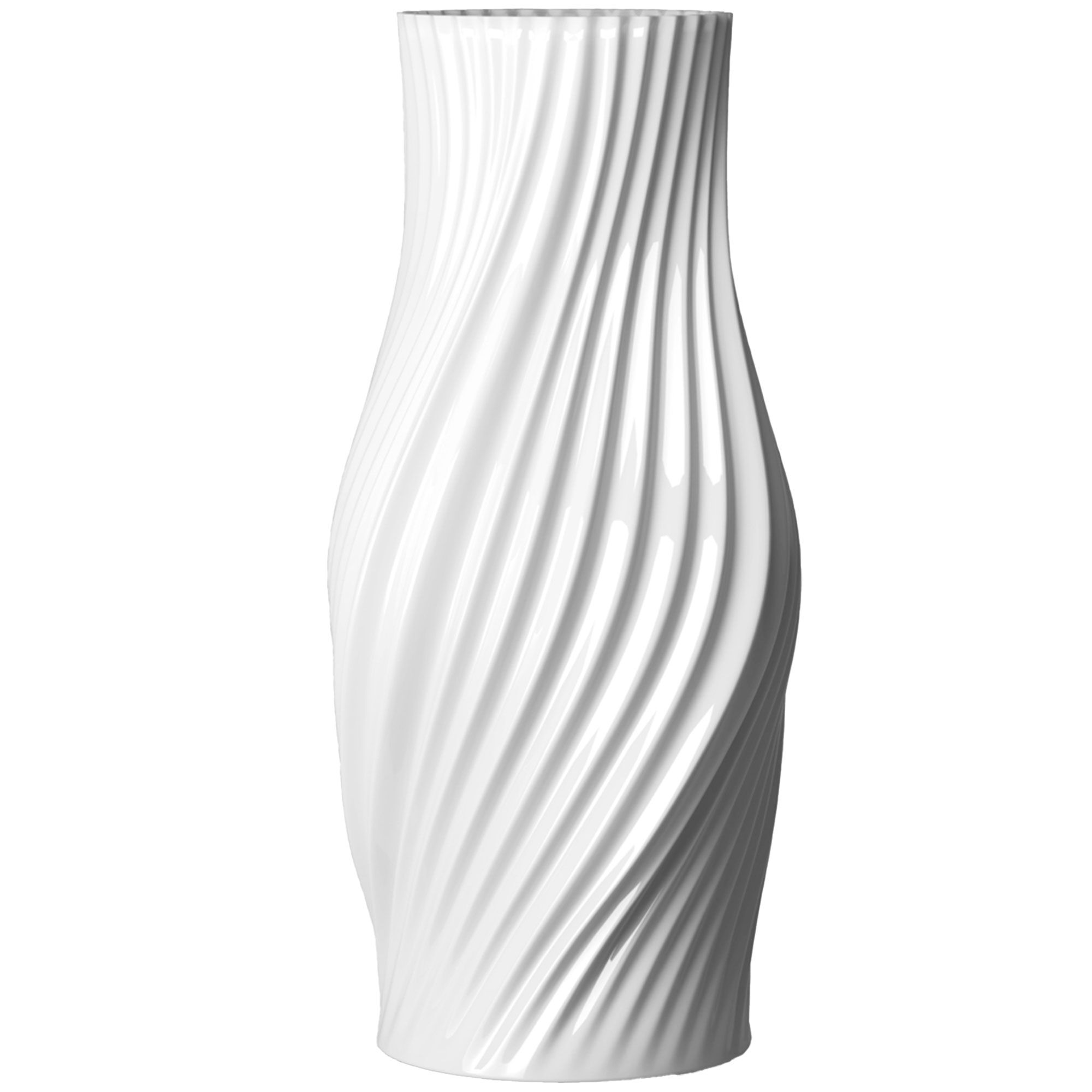Lyngby Porcelæn Twist Vase 31 cm, hvid Lyngby Porcelæn Twist Vase 31 cm, hvid