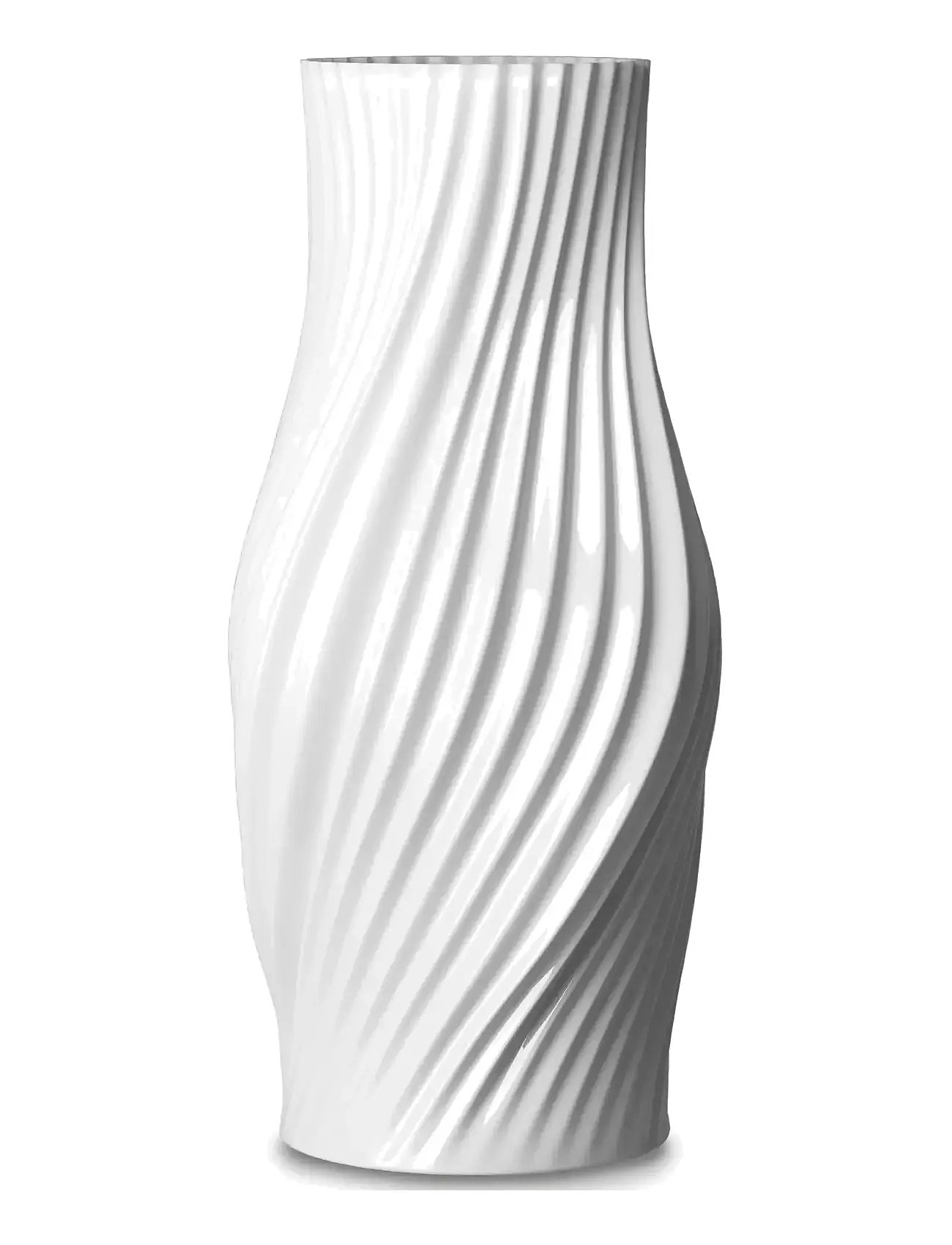 Lyngby Porcelæn | Twist Vase H31 Cm Hvid Porcelæn | 31 CM Lyngby Porcelæn | Twist Vase H31 Cm Hvid Porcelæn | 31 CM