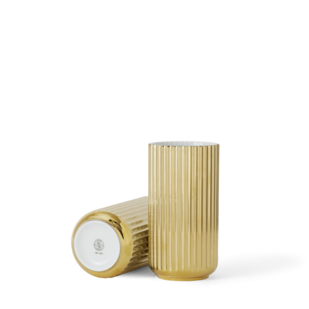Lyngby Porcelæn Vase porcelæn 20,5 cm Guld