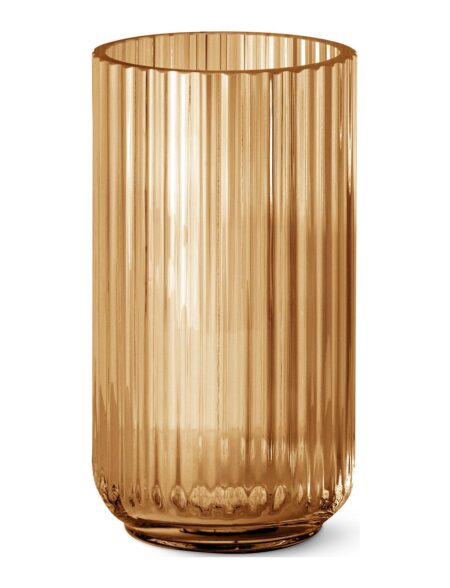 Lyngby Vase 20Cm Amber Glass Lyngby Orange