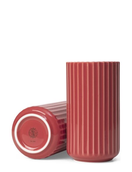 Lyngby Vase H15.5 Cm Red Porcelain Lyngby Porcelæn Red