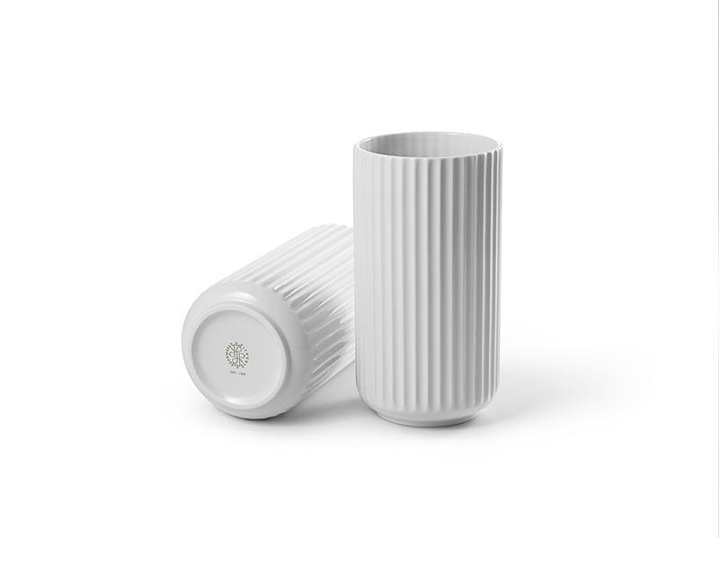 Lyngby vase - 20,5 cm - hvid Lyngby vase - 20,5 cm - hvid
