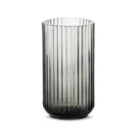 Lyngby vasen 15cm røgfarvet glas