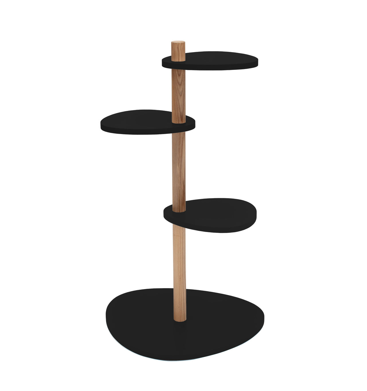 MAGLA 3-lags Asketræ Plant Stand B55 x H91cm Sort MAGLA 3-lags Asketræ Plant Stand B55 x H91cm Sort