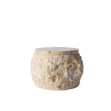 MUUBS Baku Krukke m. Låg Ø: 13 cm - Creme