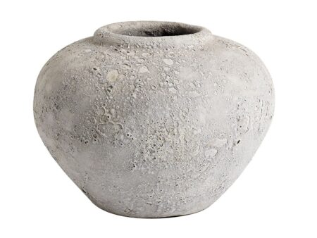 MUUBS - Krukke Luna - Krukke - Grå 18 - H: 18 x Ø: 25 cm