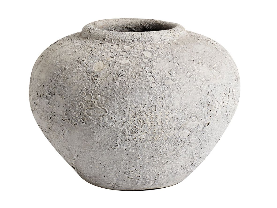 MUUBS - Krukke Luna - Krukke - Grå 18 - H: 18 x Ø: 25 cm MUUBS - Krukke Luna - Krukke - Grå 18 - H: 18 x Ø: 25 cm