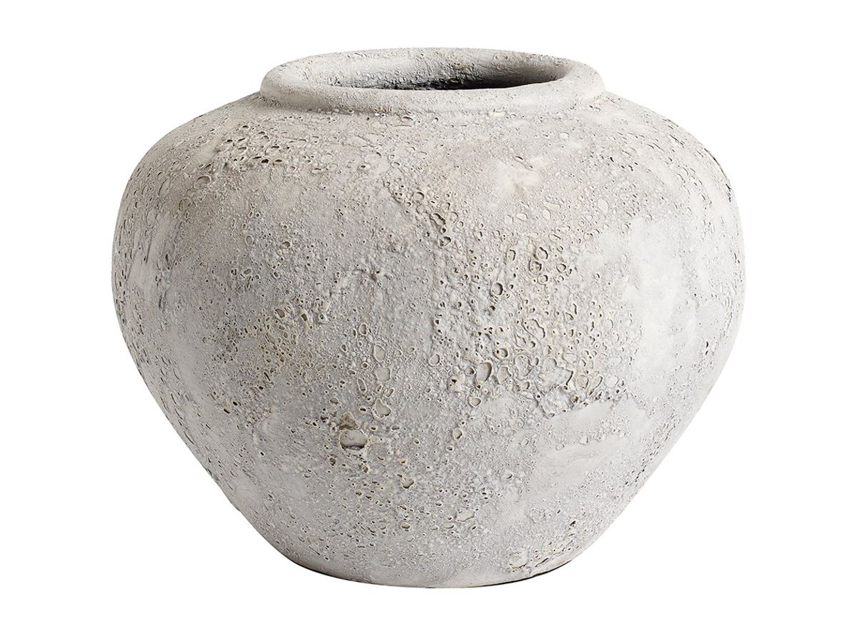MUUBS - Krukke Luna - Krukke - Grå 26 - H: 26 x Ø: 34 cm MUUBS - Krukke Luna - Krukke - Grå 26 - H: 26 x Ø: 34 cm