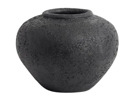 MUUBS - Krukke Luna - Krukke - Sort 18 - H: 18 x Ø: 25 cm