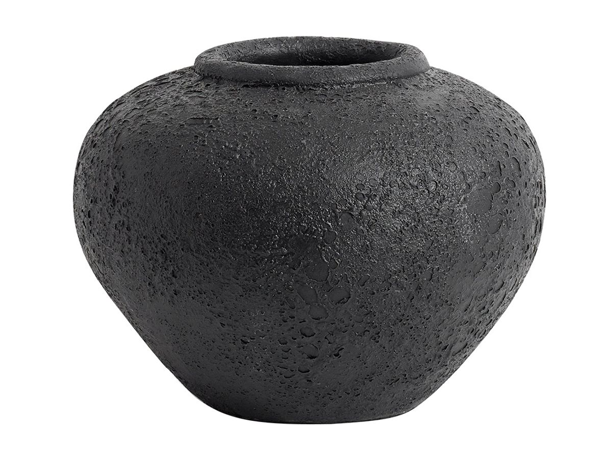 MUUBS - Krukke Luna - Krukke - Sort 18 - H: 18 x Ø: 25 cm MUUBS - Krukke Luna - Krukke - Sort 18 - H: 18 x Ø: 25 cm