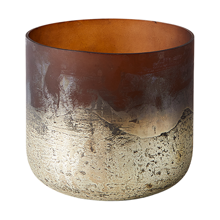 MUUBS Lana vase Ø14x14 cm Brown-gold