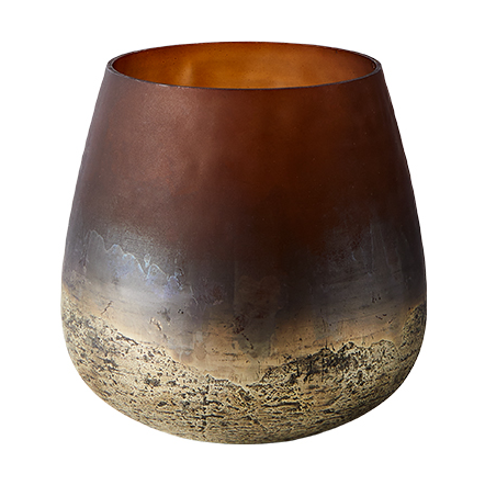 MUUBS Lana vase Ø15x15 cm Brown-gold