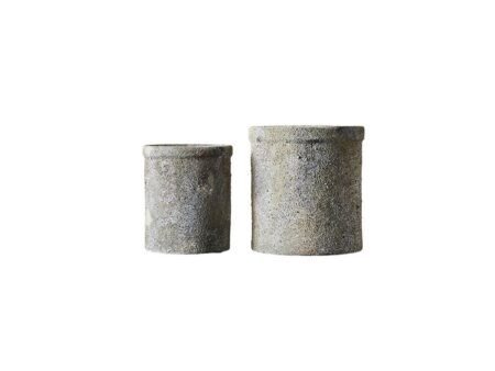 MUUBS - Treasure Krukkesæt - Krukke - Terracotta - Ø18 x H21 cm / Ø23 x H25 cm