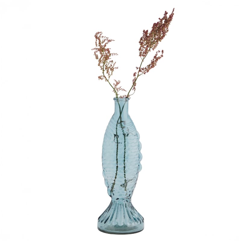 Madam Stoltz Fish Glas Vase - Blå Madam Stoltz Fish Glas Vase - Blå