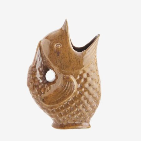 Madam Stoltz Stoneware Fish Vase