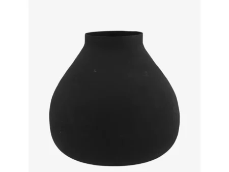 Madam Stoltz, Vase, Sort, Jern, D:24 x H:22 cm