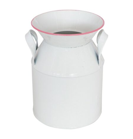 Mælkekande Vase Hvid/Rosa