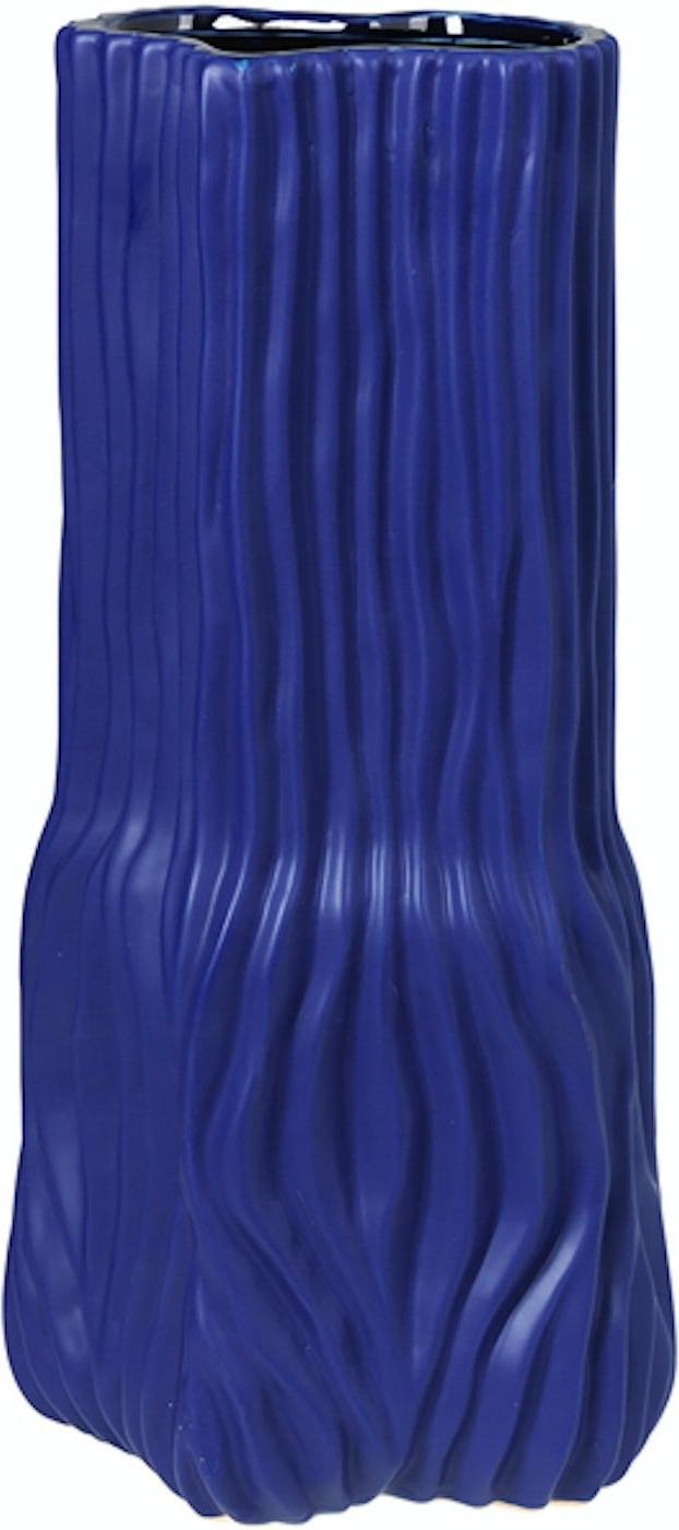 Magny, Vase, blå, H43x20,5x18,5 cm, stentøj Magny, Vase, blå, H43x20,5x18,5 cm, stentøj