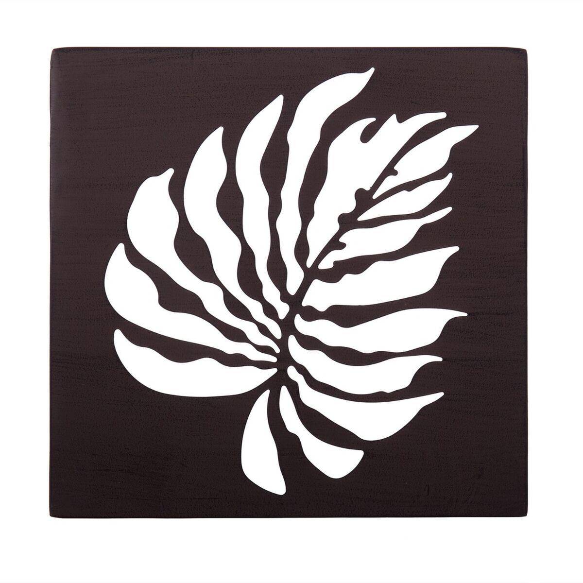 Maleri Blad af en plante 29,85 x 2,5 x 29,85 cm Metal Brun Maleri Blad af en plante 29,85 x 2,5 x 29,85 cm Metal Brun