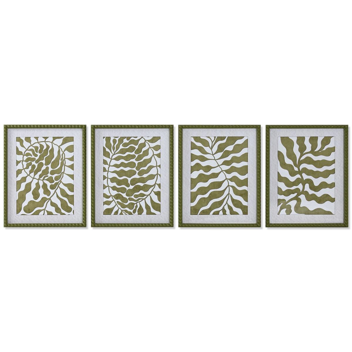 Maleri Home ESPRIT Hvid Grøn Tropisk Blad af en plante 40 x 2,5 x 50 cm (4 enheder) Maleri Home ESPRIT Hvid Grøn Tropisk Blad af en plante 40 x 2,5 x 50 cm (4 enheder)