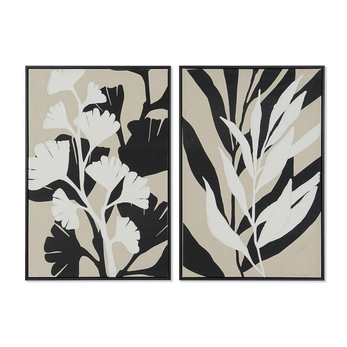 Maleri Home ESPRIT Hvid Sort Beige Blad af en plante Urban 63 x 4,3 x 93 cm (2 enheder) Maleri Home ESPRIT Hvid Sort Beige Blad af en plante Urban 63 x 4,3 x 93 cm (2 enheder)