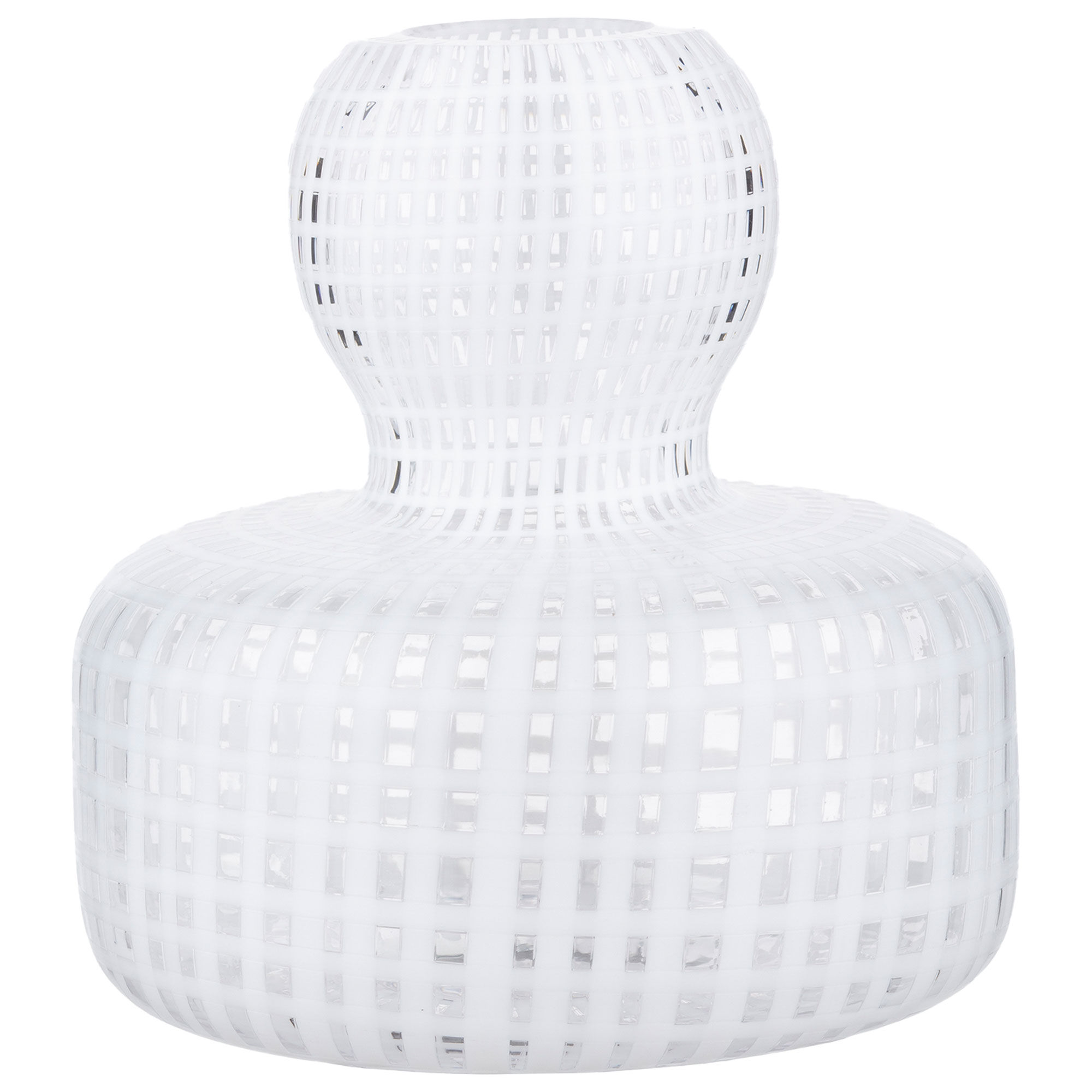 Marimekko Flower Filigree Vase, klar/hvid Marimekko Flower Filigree Vase, klar/hvid