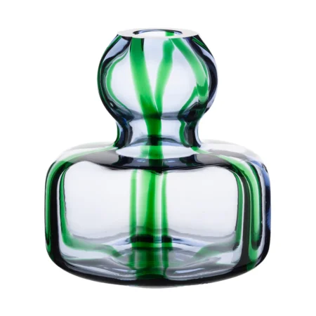Marimekko Flower vase Ø10 cm Light blue-green-filigree