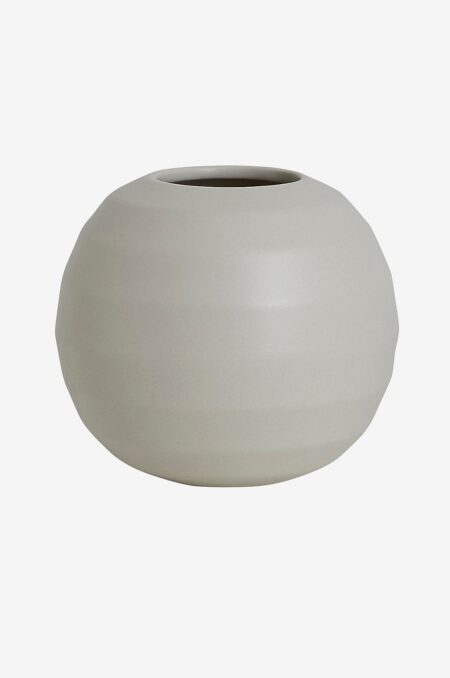 Markslöjd - Omfamna keramikvase 14x16 cm - Hvid - Urtepotteskjulere & vaser - - Homeroom