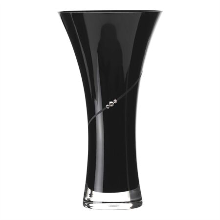 Matrivo Sort vase med Swarovski krystaller - Black New Pen i gaveæske.