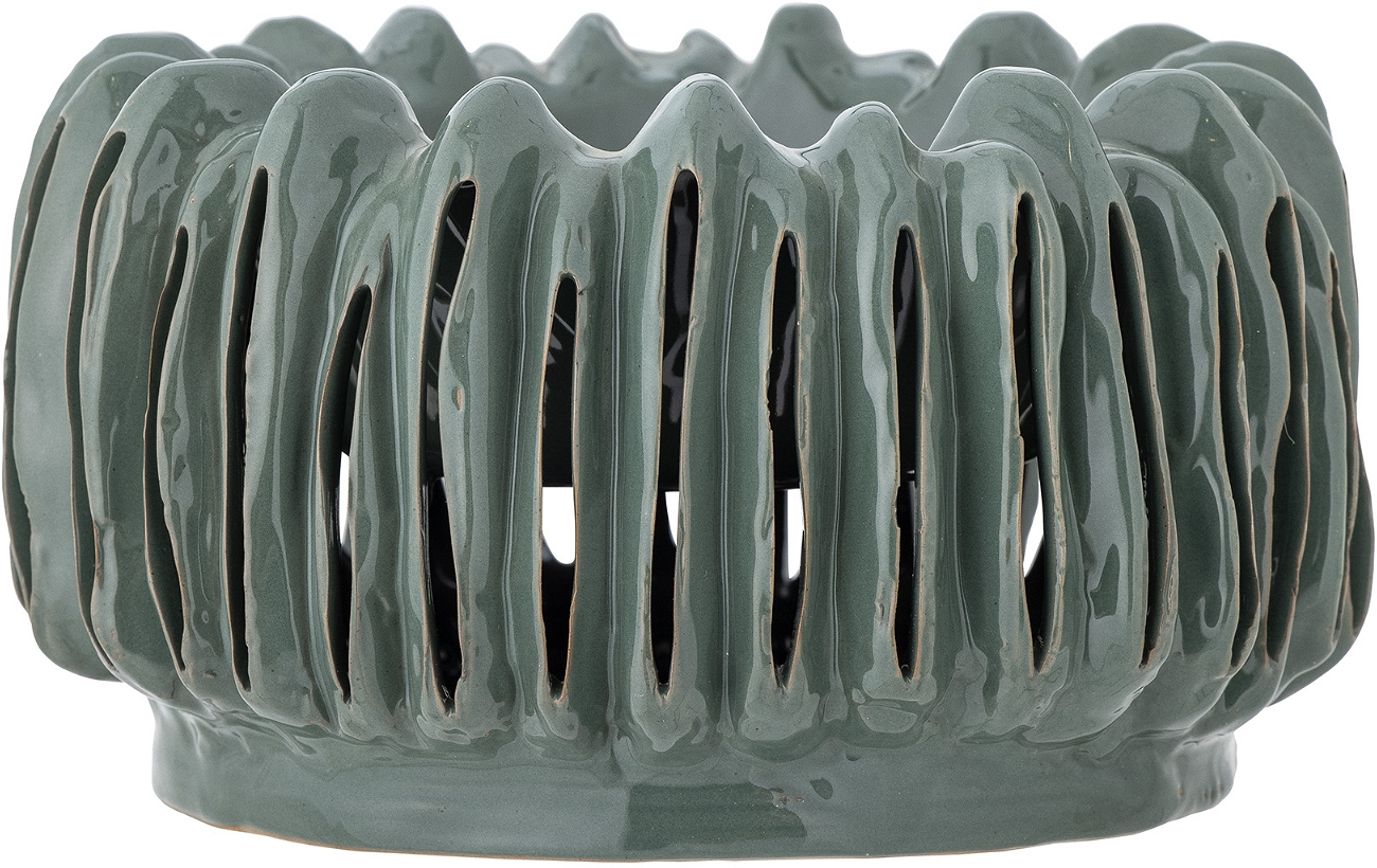 Mavel, Urtepotteskjuler, grøn, H25x14 cm, stentøj Mavel, Urtepotteskjuler, grøn, H25x14 cm, stentøj