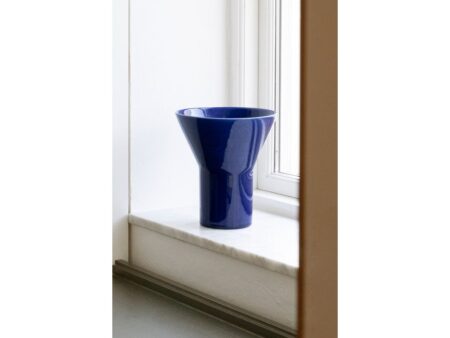 Mazo - KYO Vase - Vase - Blue - Medium - Ø: 19,5 x H: 21,5 cm