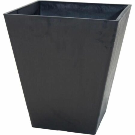 Mega Collections Ecostone firkantet urtepotte - sort 48 × 57 cm