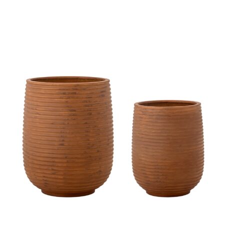 Mesola Flowerpot - Brown Magnesia