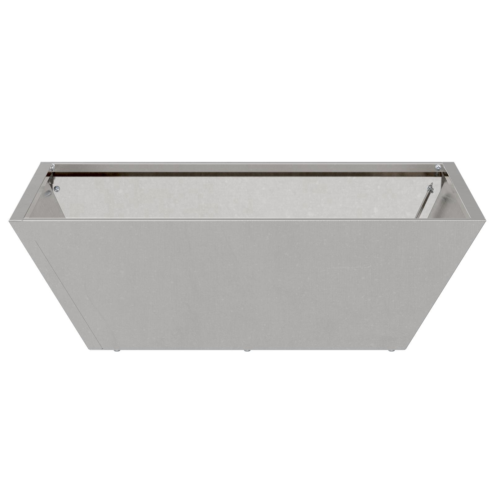 Metal Planter Rustfrit stål 50 x 50 x 15 cm Dekorative indlæg Metal Planter Rustfrit stål 50 x 50 x 15 cm Dekorative indlæg