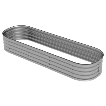 Metalt plantekasse 195 x 62 x 30 cm