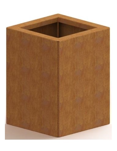 Miami højbed uden bund H40 x B30 x D30 cm i corten stål