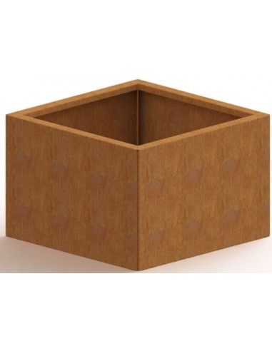 Miami højbed uden bund H60 x B60 x D60 cm i corten stål