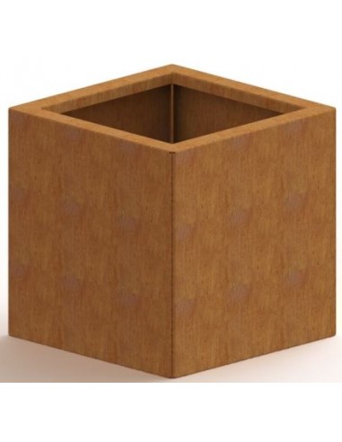 Miami højbed uden bund H80 x B40 x D40 cm i corten stål