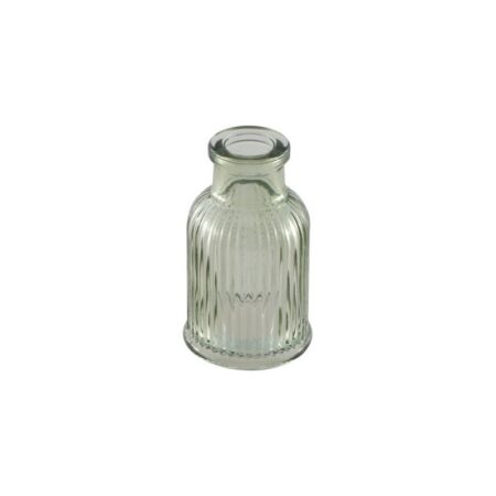 Mini Riflet Glasvase Salviegrøn