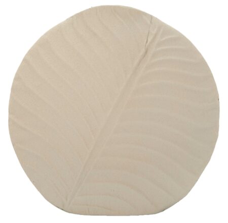 Moderne vase i creme, jern - 32x5x13 cm