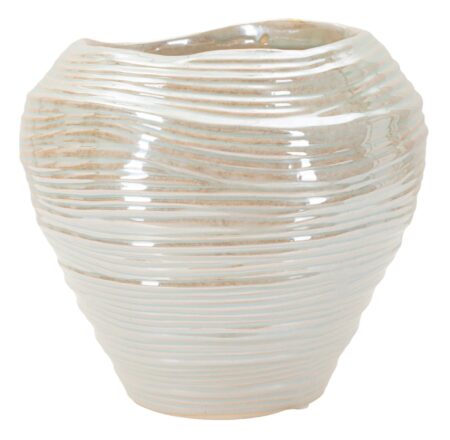 Moderne vase i keramik, perlehvid