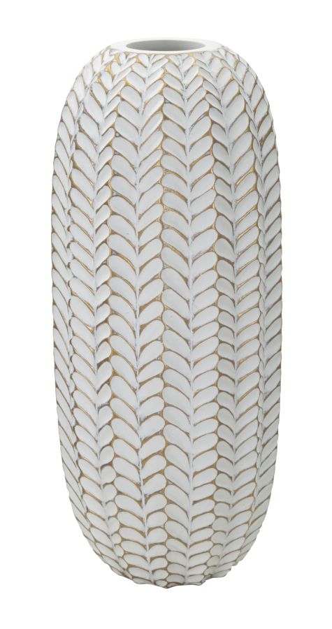 Moderne vase i polyresin - 18x5x46 cm Moderne vase i polyresin - 18x5x46 cm